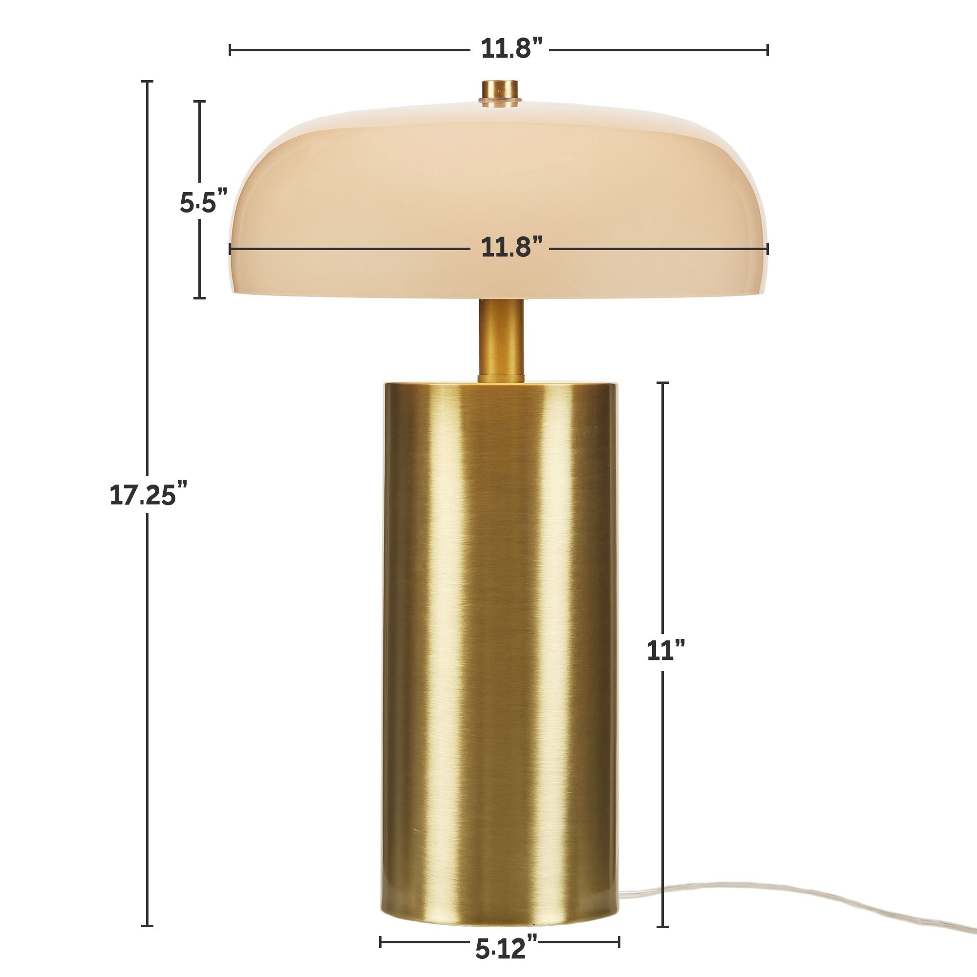 Nilo Table Lamp with Opaque Glass Shade