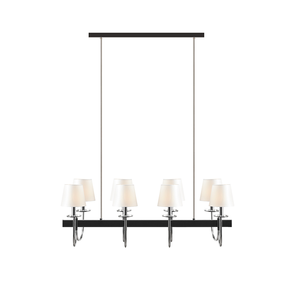 Fairmount 8-Light Traditional Chandelier with Drum Shades