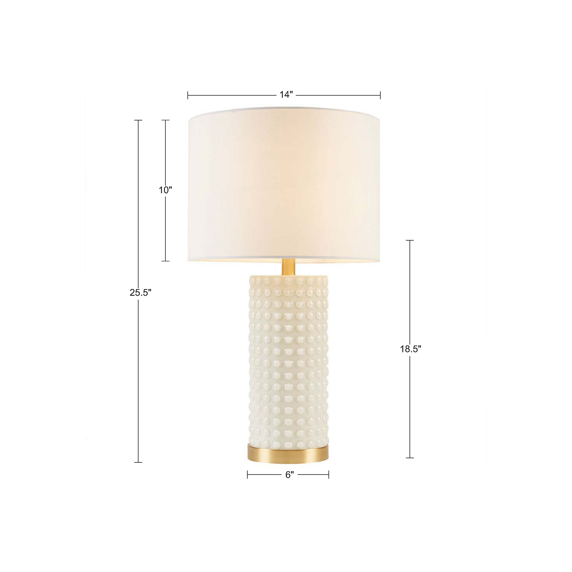 Grace Ivy Textured Dot Table Lamp