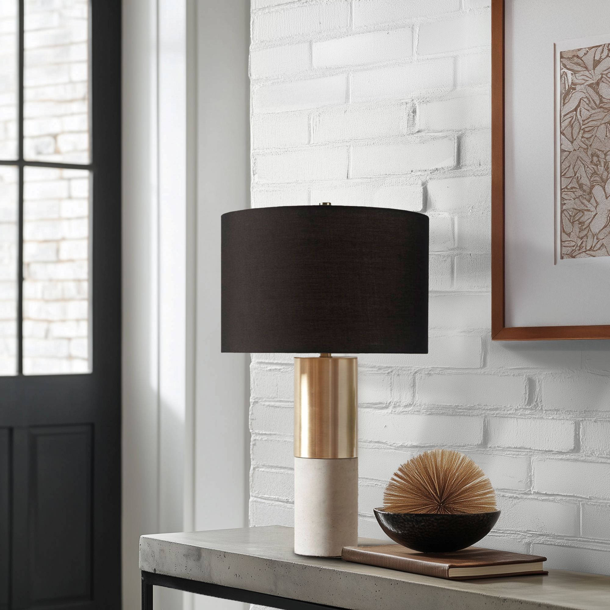 Fulton Metal and Concrete Table Lamp