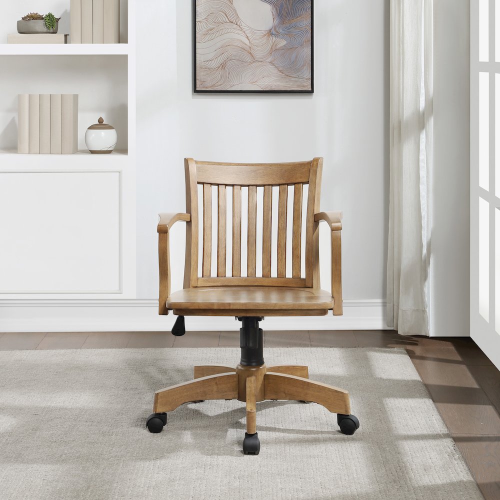 Deluxe Wood Banker’s Chair