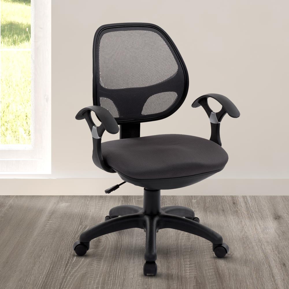 Midback Mesh Task Office Chair. Color: Black