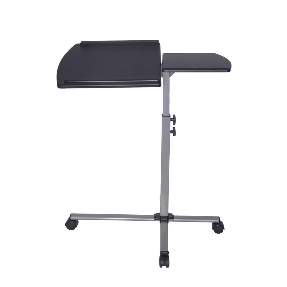 Rolling Adjustable Laptop Cart. Color: Graphite