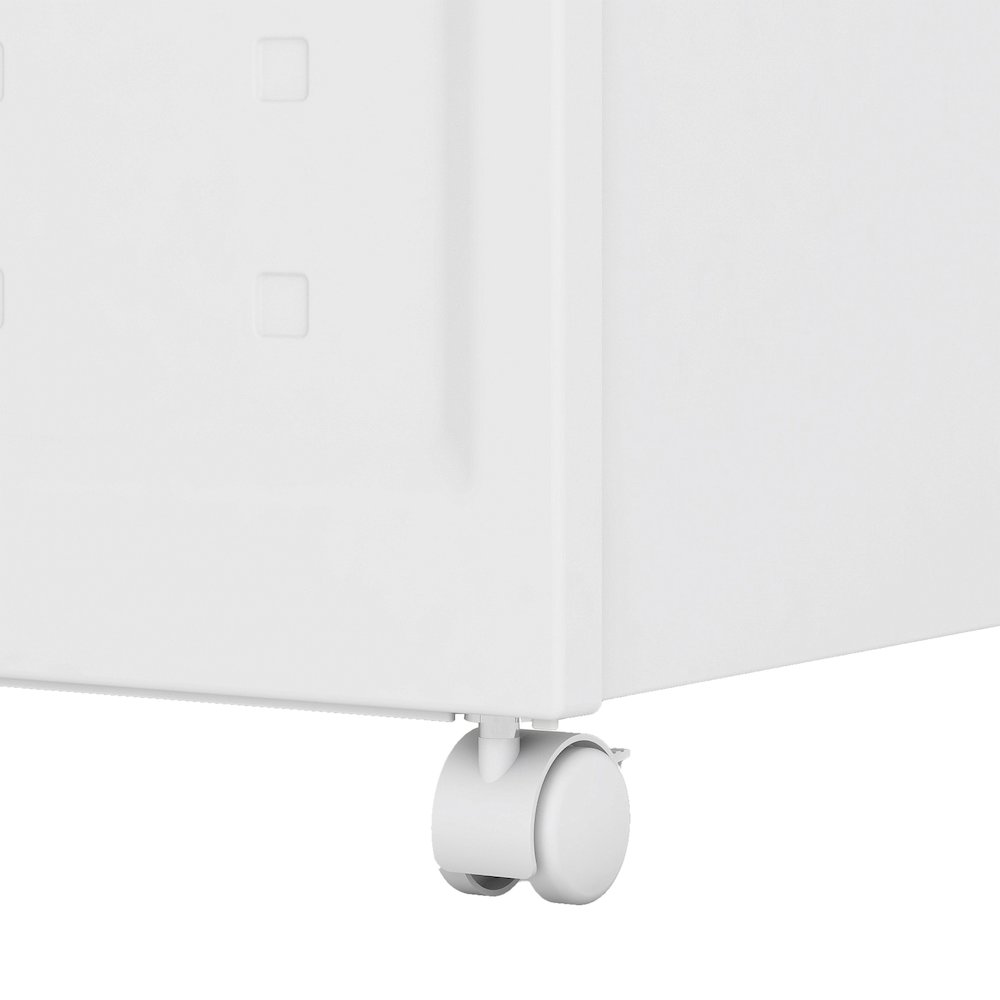 Set of 2 Stackable Rolling File Boxes with Lids and 10 Hanging Files