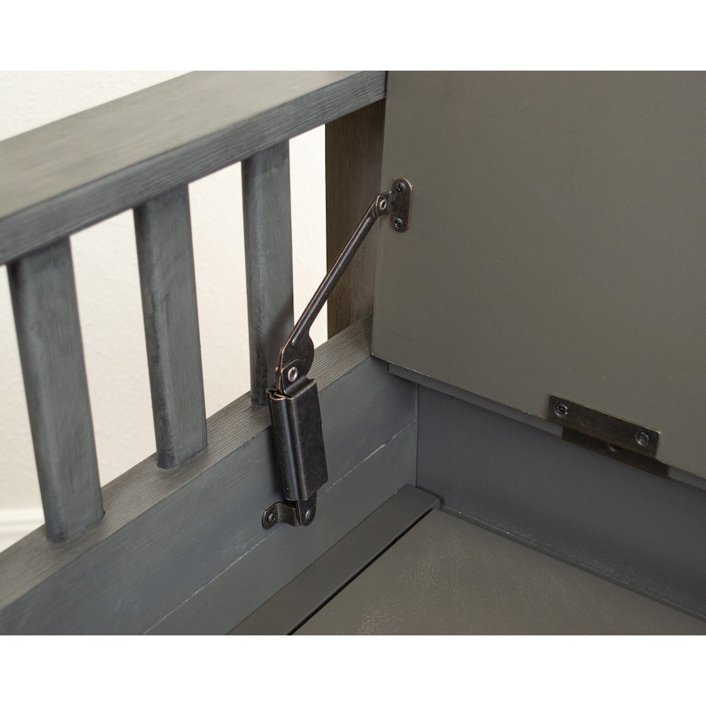 American Furniture Classics Model 508 Entryway Gun Concealment Bench Grey