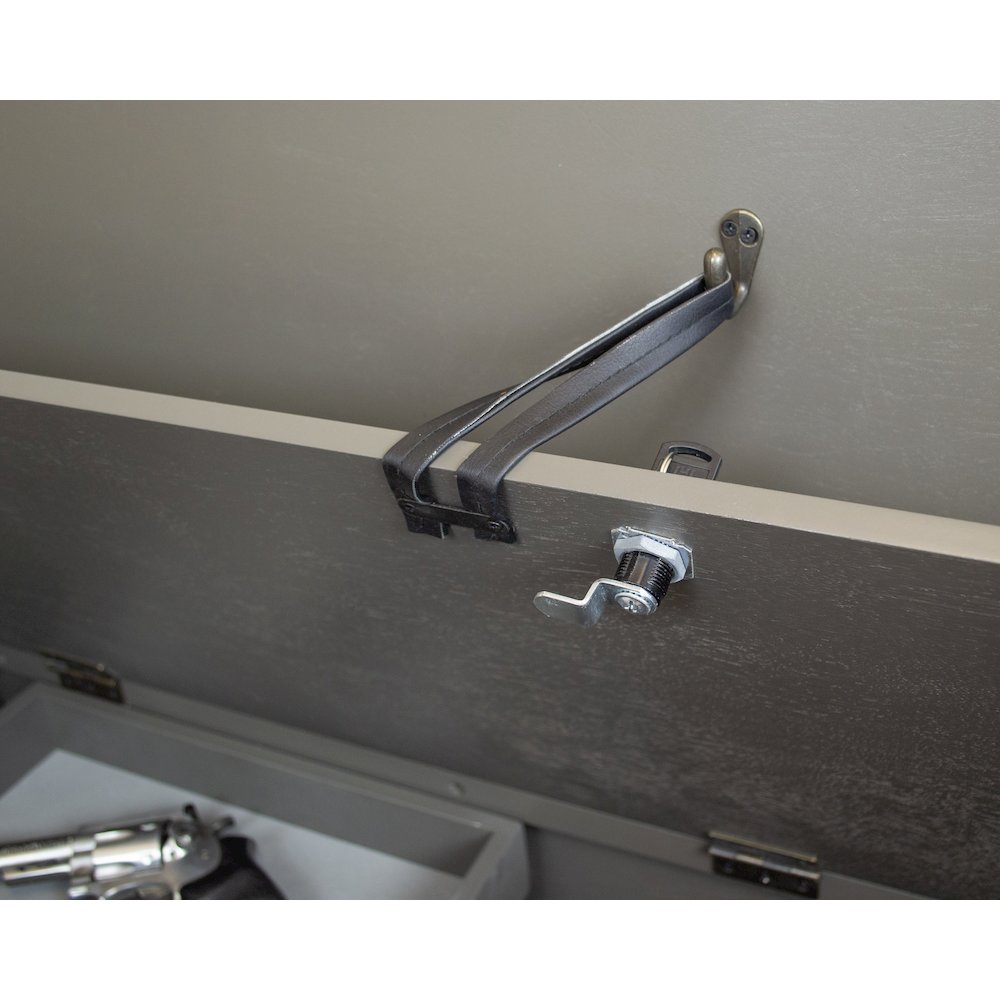 American Furniture Classics Model 508 Entryway Gun Concealment Bench Grey