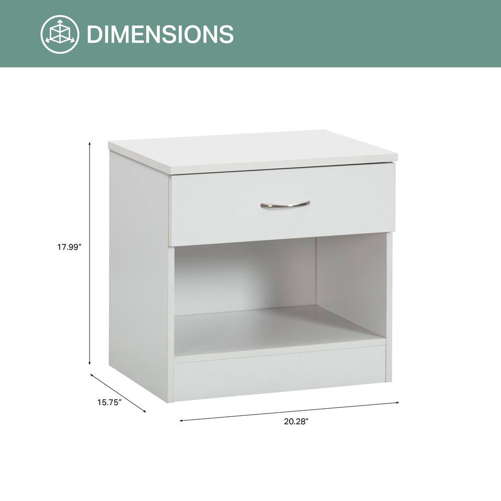 Complete 4 Piece Bedroom Set in White