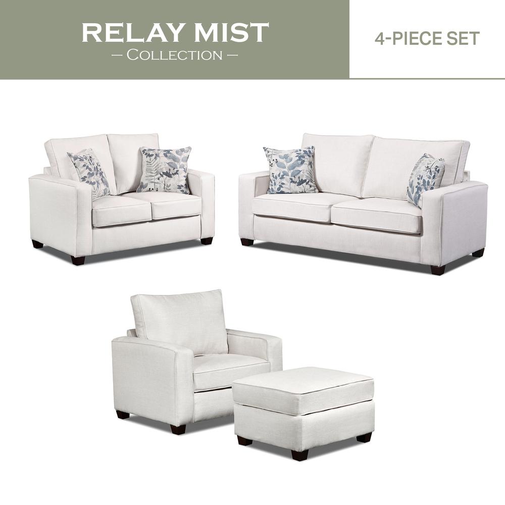 Living Room Relay Mist 4-Piece Set with Sleeper