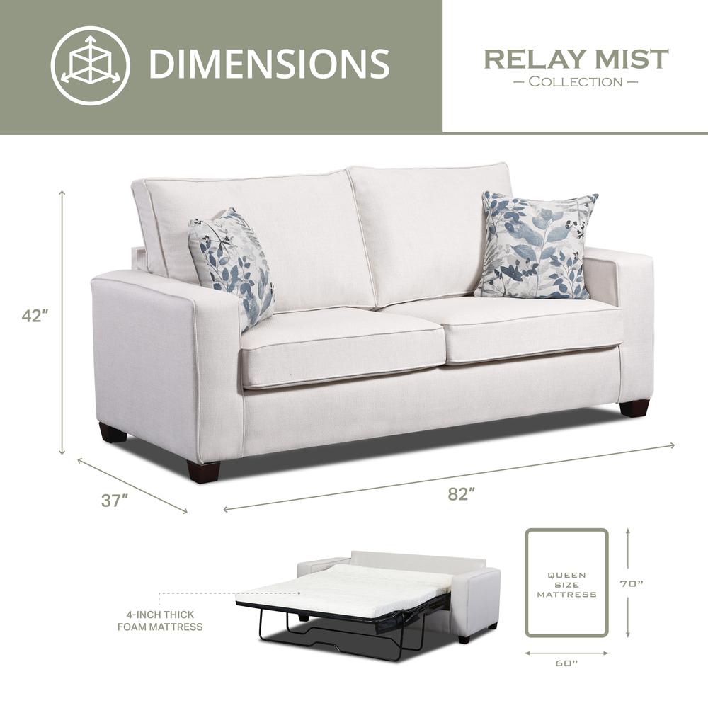 Living Room Relay Mist 4-Piece Set with Sleeper