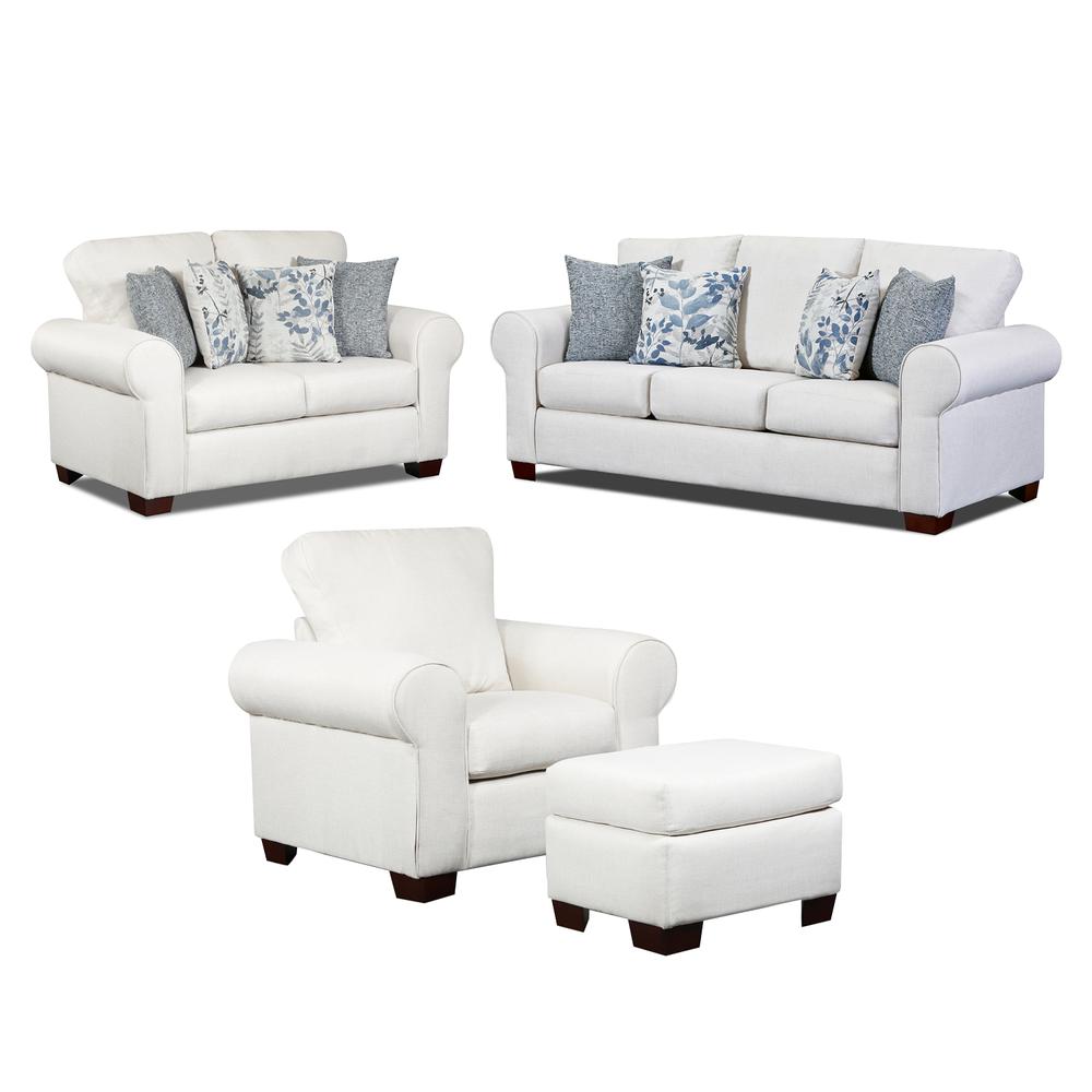 Living Room Pembroke 4-Piece Set with Sleeper Sofa
