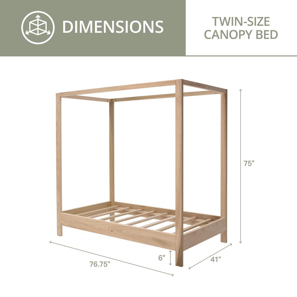 American Furniture Classics Twin Bed with Raised Platform