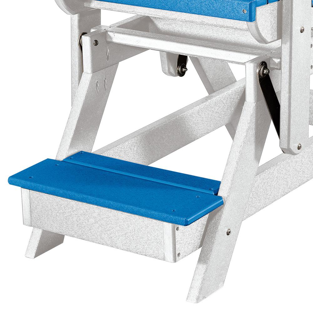 Fan Back Balcony Glider Made in the USA- Blue