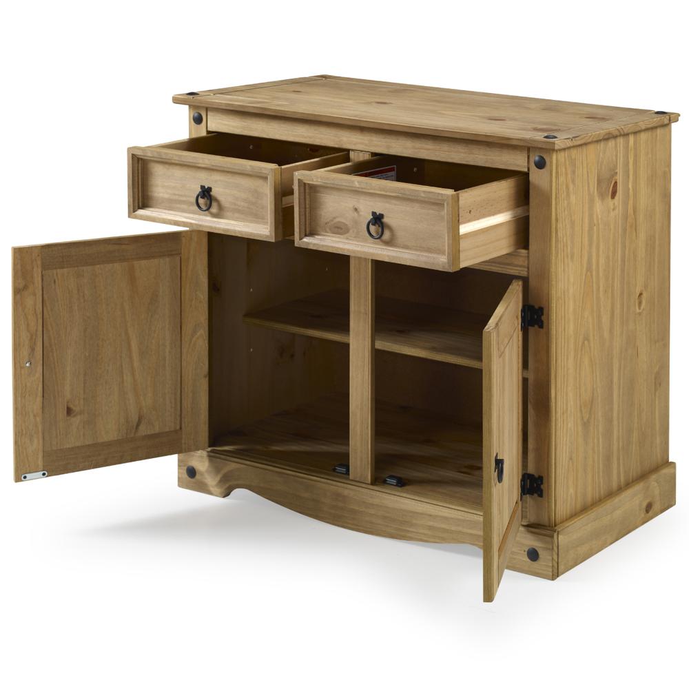 Model COR915 Cottage Series Wood Buffet Sideboard in Corona Brown
