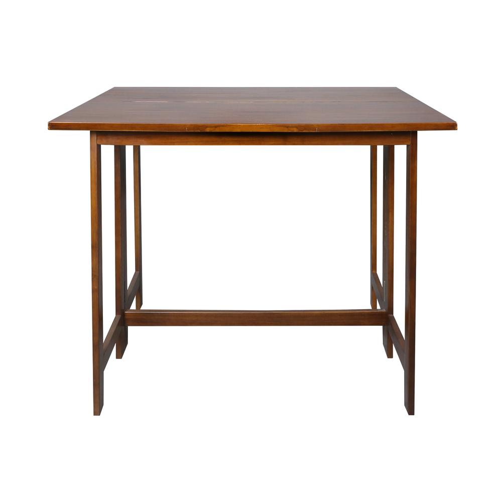 Solid Wood Folding Console to Dining Convertible Table