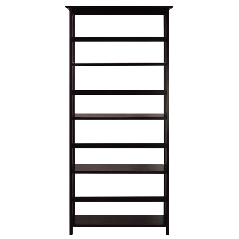 Mission Style 5-Shelf  Bookcase-Espresso