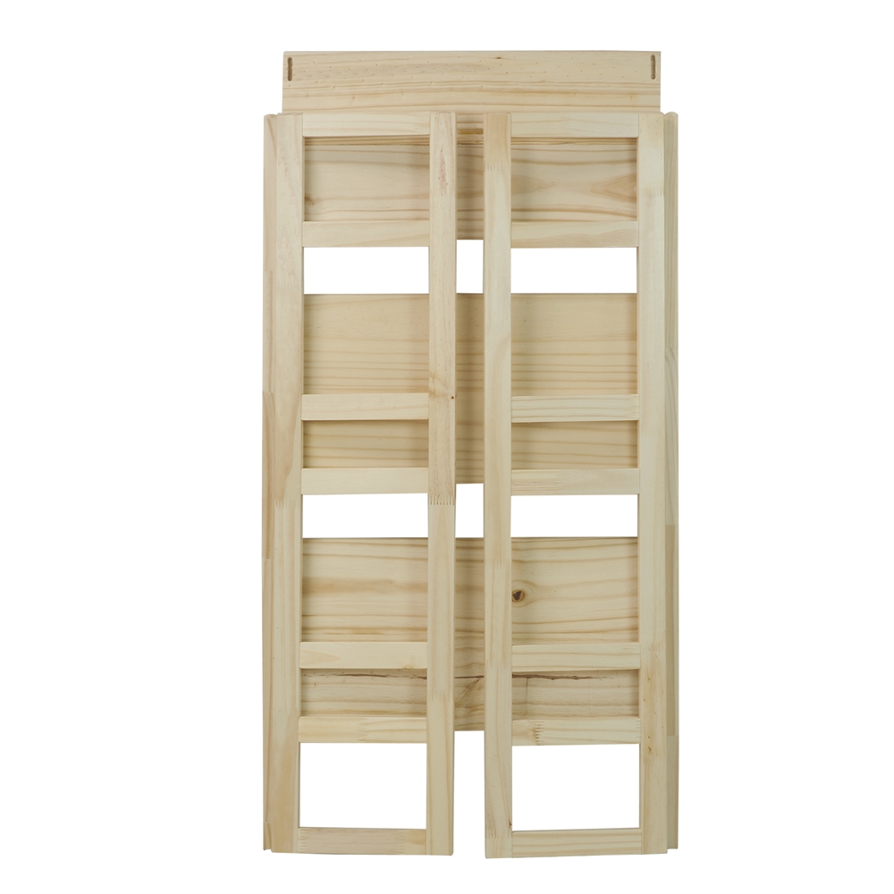 3-Shelf Folding Student Bookcase 20.75″ Wide-Natural