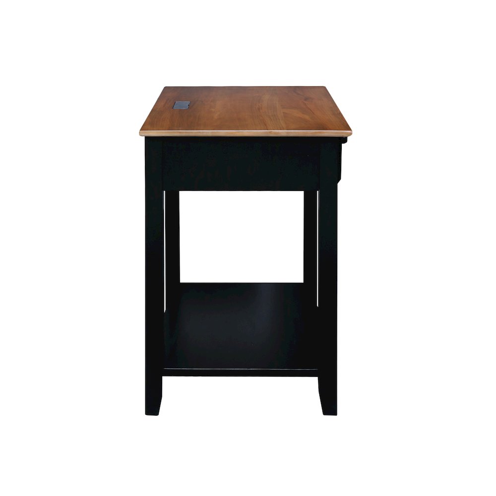 Night Owl Nightstand with USB Port – Walnut Black
