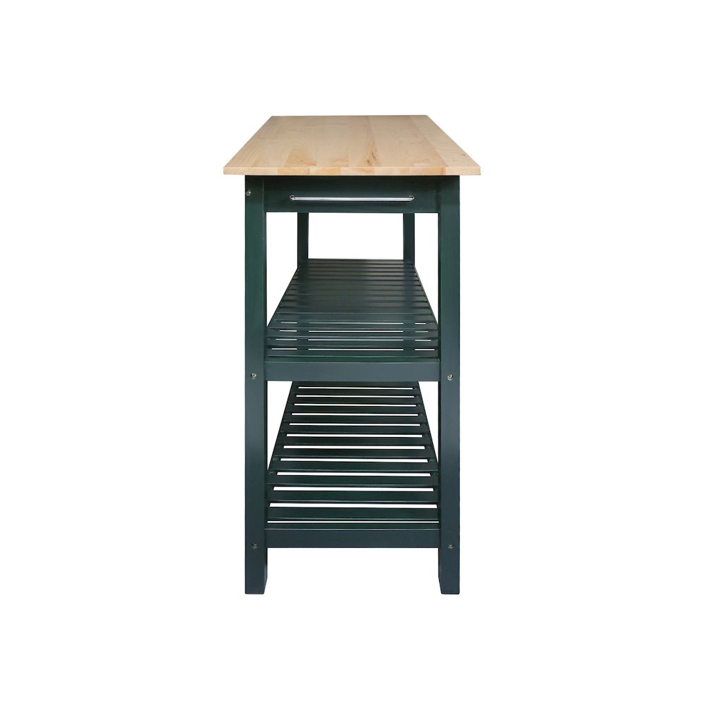 Kitchen Island with Solid American Hardwood Top