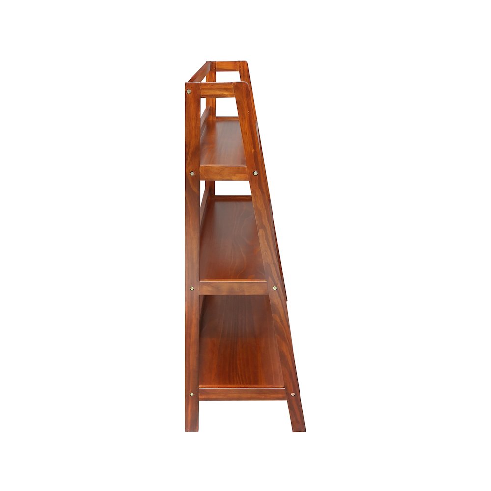 Metro 100% Solid Wood 34″ Wide 3-Shelf Bookcase