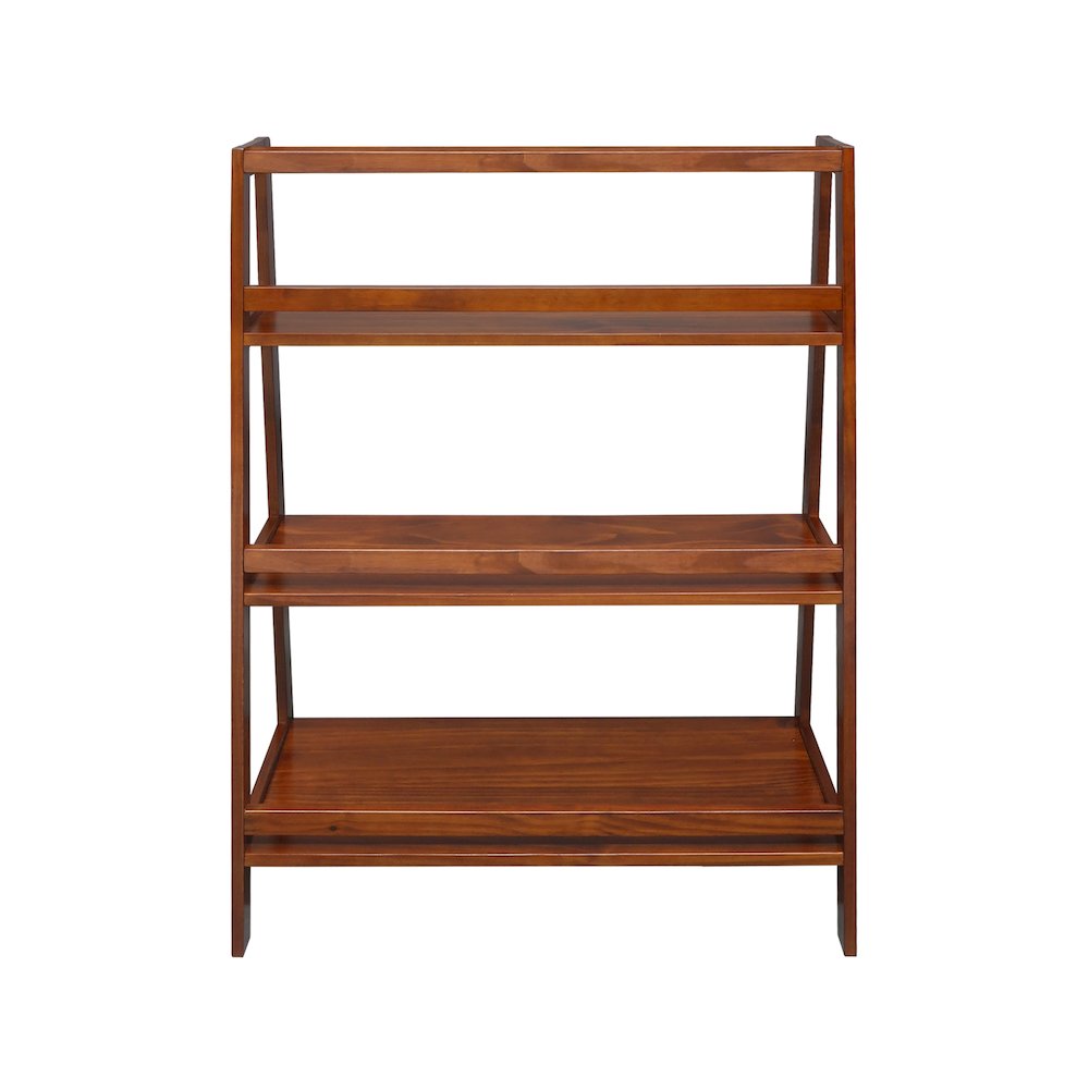 Metro 100% Solid Wood 34″ Wide 3-Shelf Bookcase