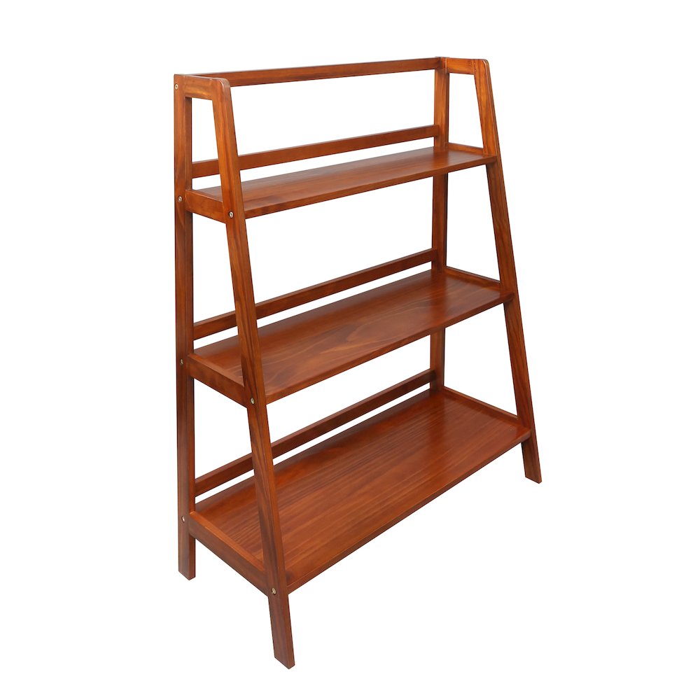 Metro 100% Solid Wood 34″ Wide 3-Shelf Bookcase