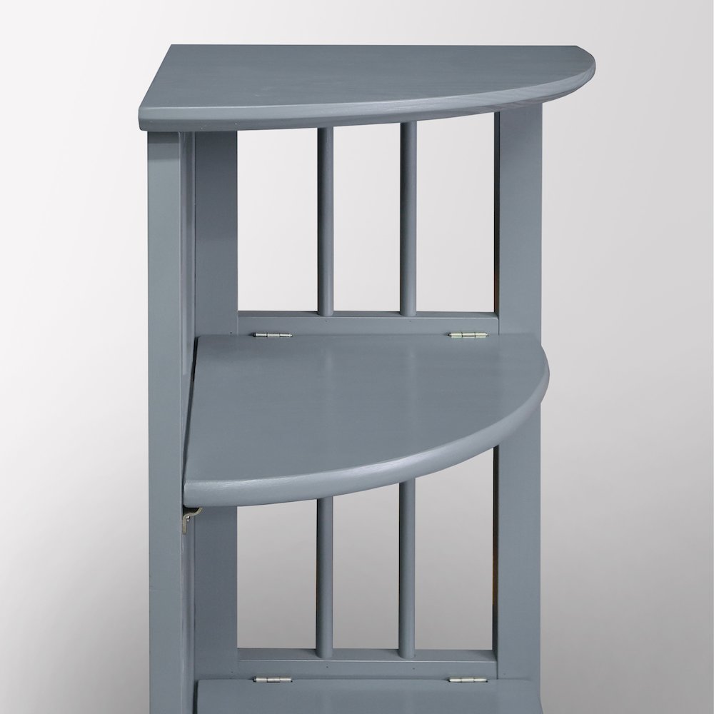 Casual Home Mission 4-Shelf Corner Folding Bookcase