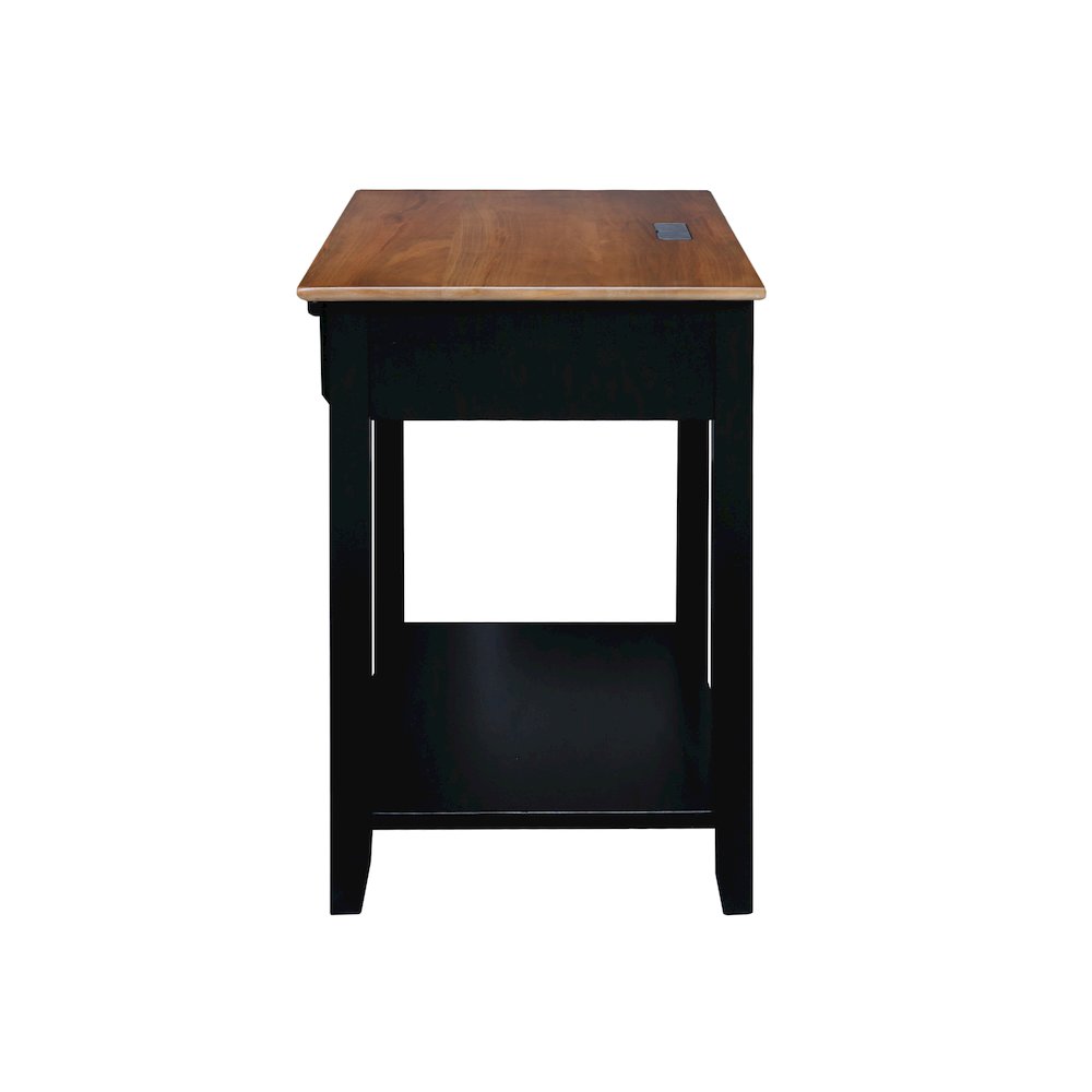 Night Owl Nightstand with USB Port – Walnut Black
