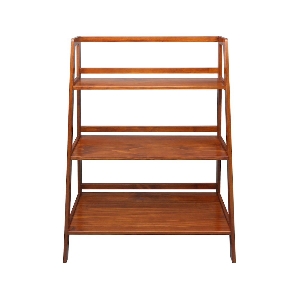 Metro 100% Solid Wood 34″ Wide 3-Shelf Bookcase