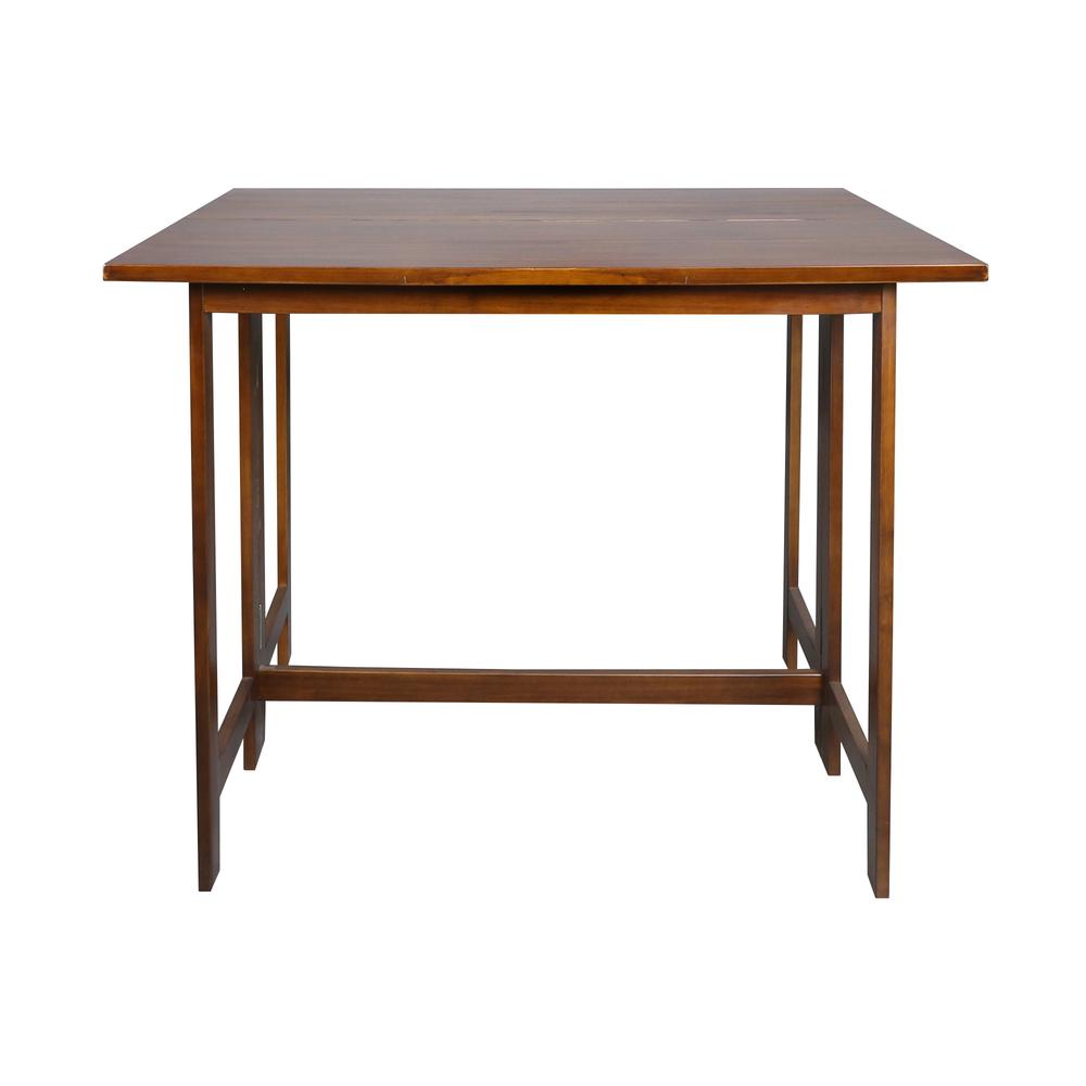 Solid Wood Folding Console to Dining Convertible Table