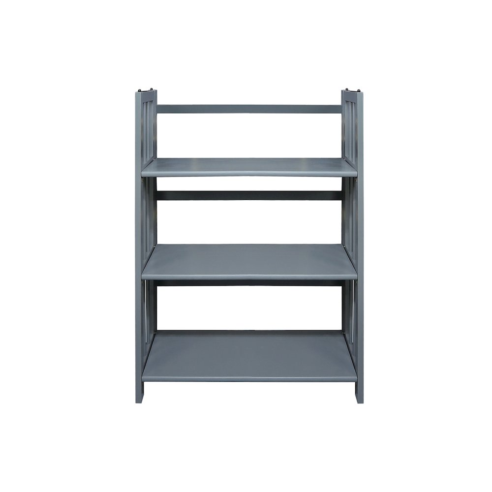 3-Shelf Folding Stackable Bookcase 27.5″ Wide