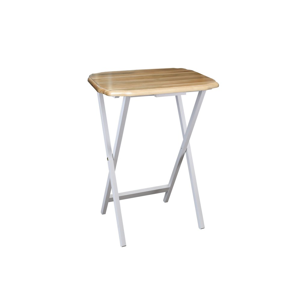 Medallion 2pcs Tray Table Set – Natural/White
