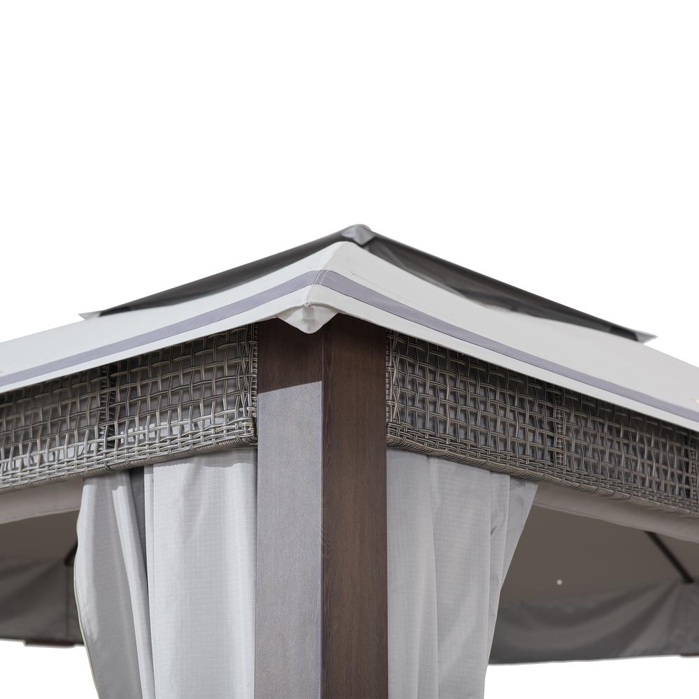 Fiona 11 ft. x 13 ft. 2-tier Patio Gazebo