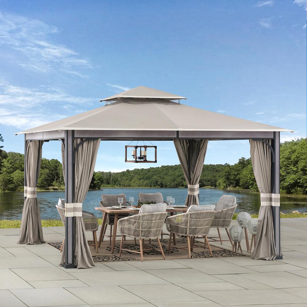SummerCove Roberts 11 ft. x 13 ft. 2-tier Gazebo