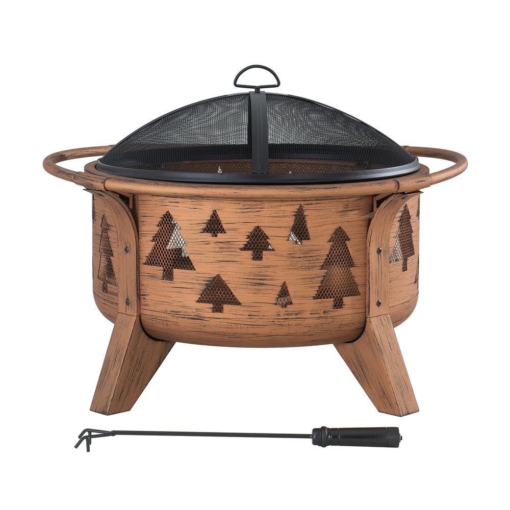 Outdoor Wood-Burning Fire Pit