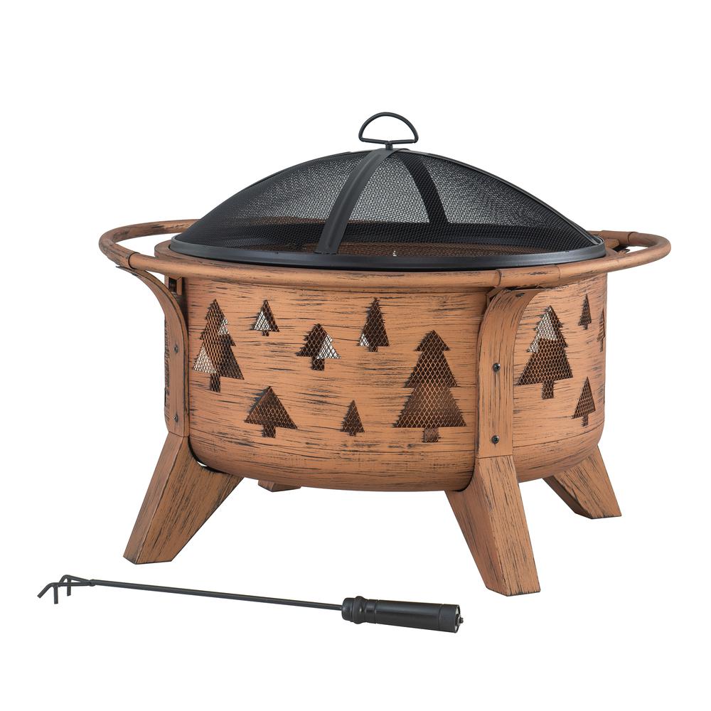 Outdoor Wood-Burning Fire Pit