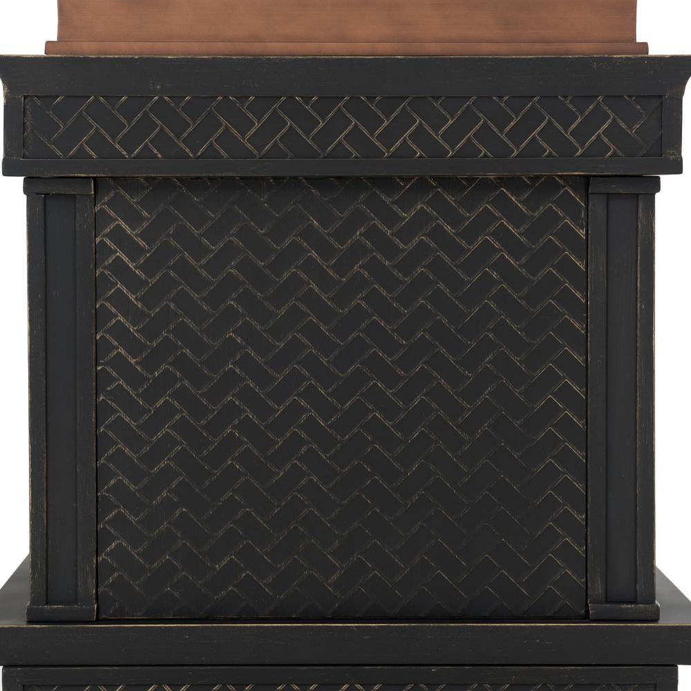 Sunjoy Heirloom Slate Wood Burning Fireplace – Copper