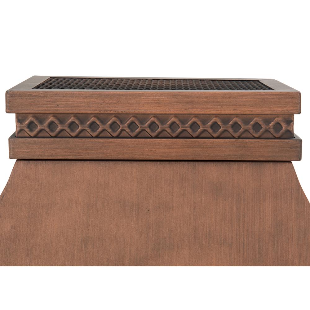 Sunjoy Heirloom Slate Wood Burning Fireplace – Copper