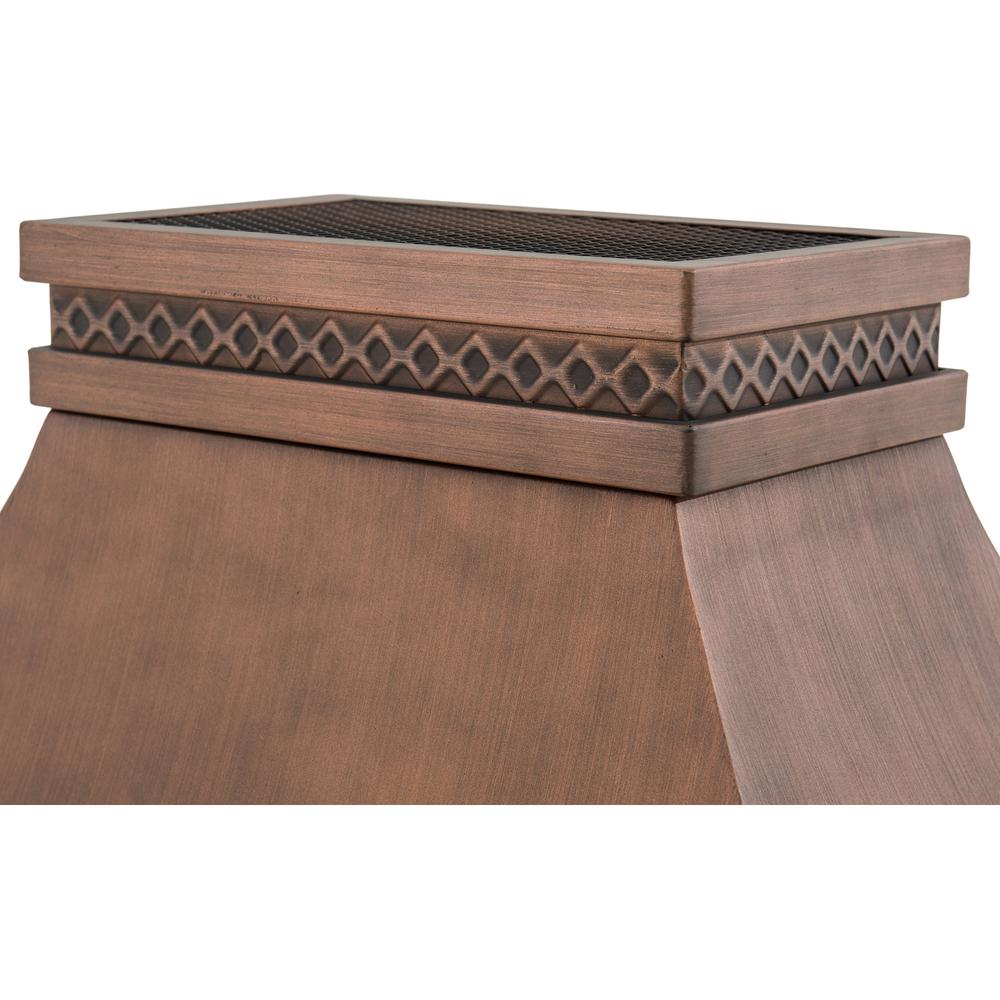 Sunjoy Heirloom Slate Wood Burning Fireplace – Copper