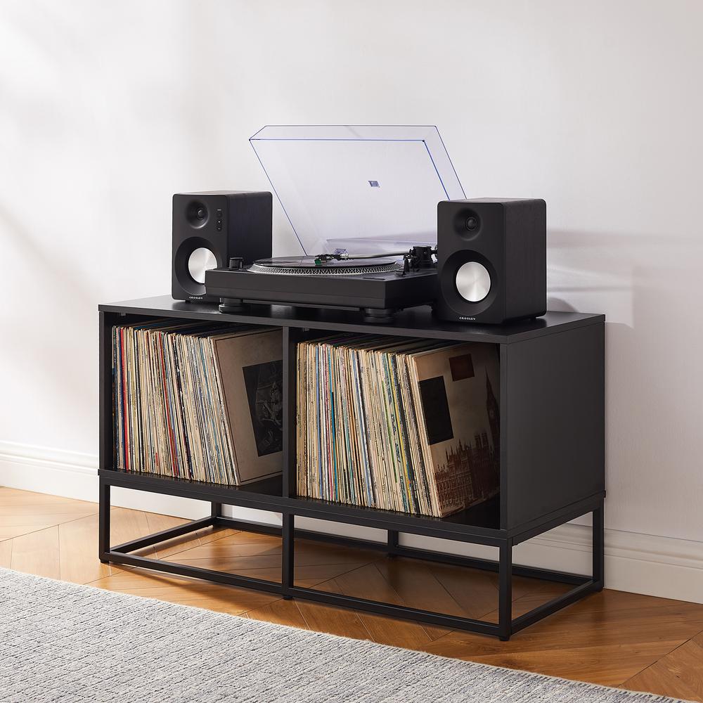 Enzo Medium Record Player Stand With Vinyl Storage
