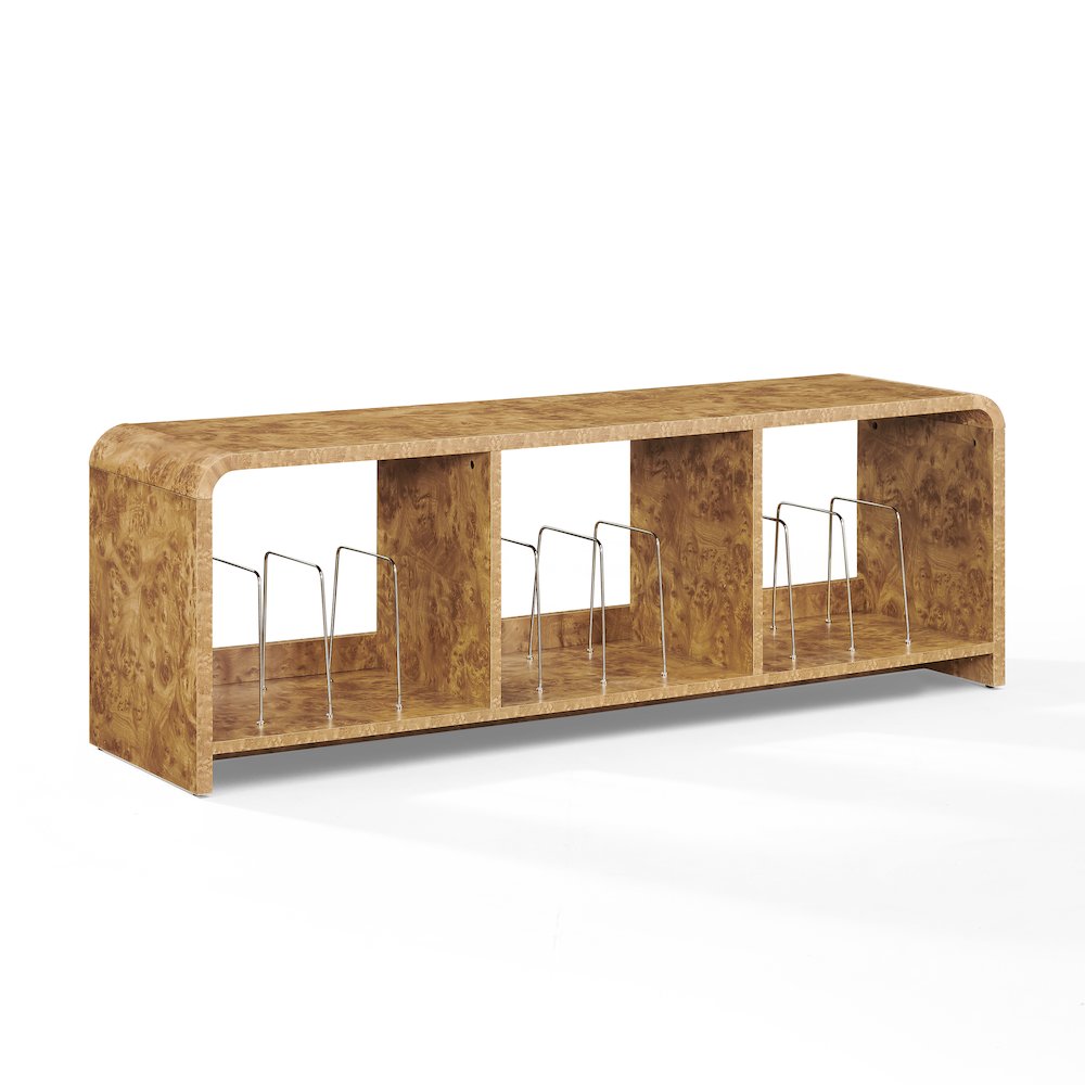 Ingrid Large Record Player Stand With Vinyl Storage Maple