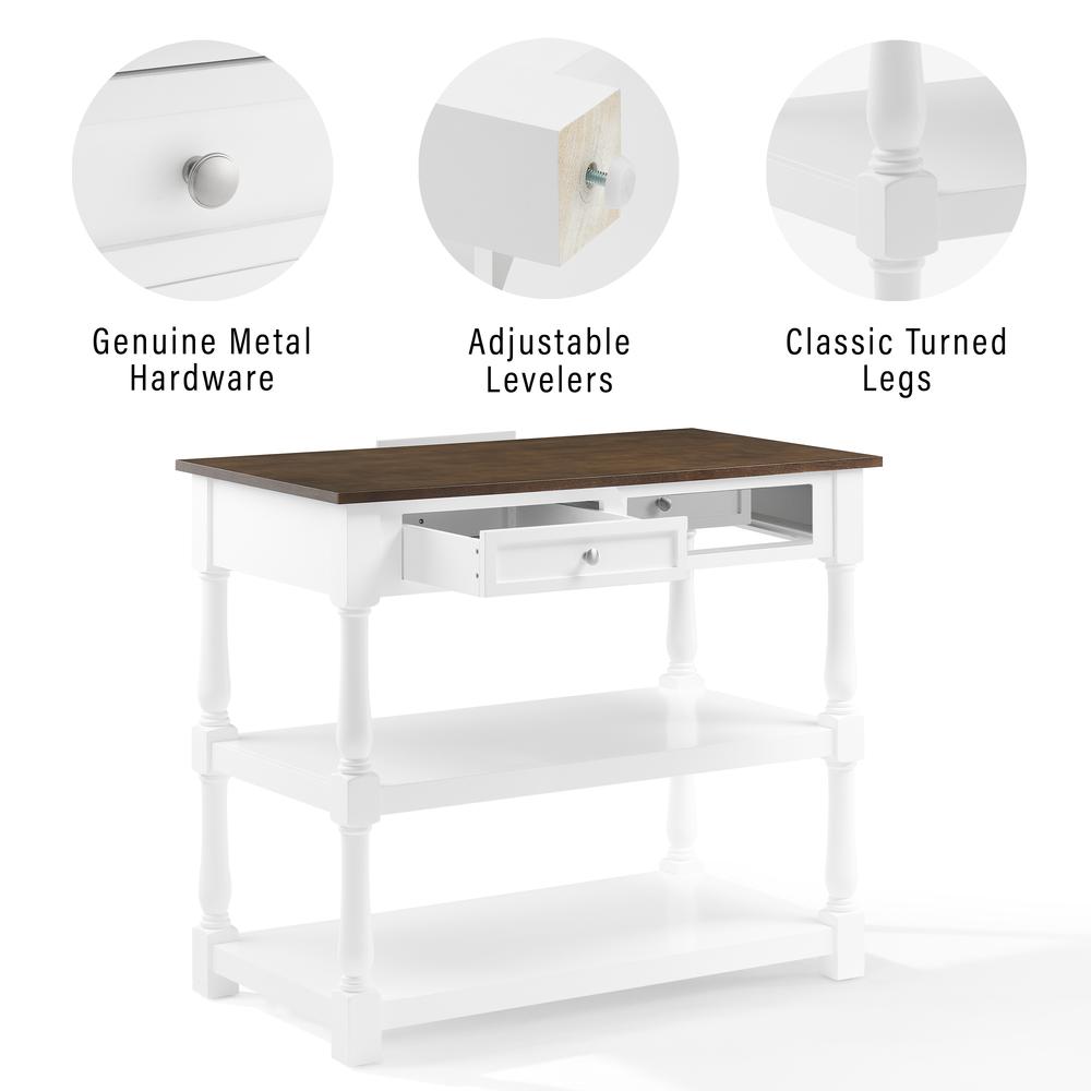 Caitlyn Wood Top Kitchen Island