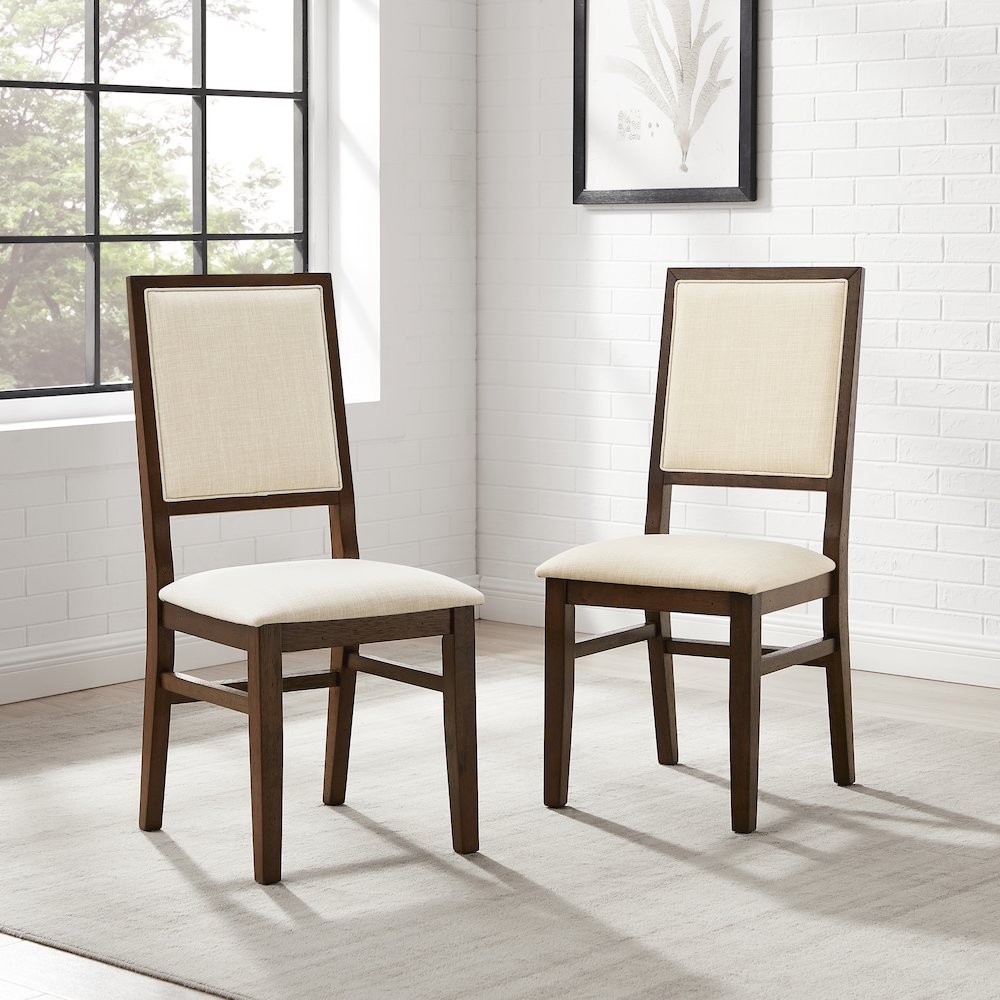 Joanna 2-Piece Upholstered Back Dining Chair Set – 2 Upholstered Chairs