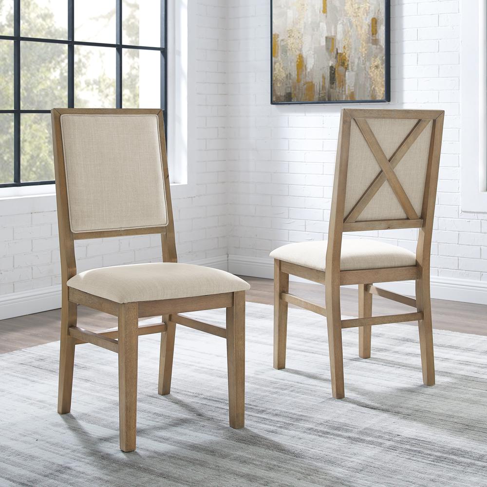 Joanna 2-Piece Upholstered Back Dining Chair Set – 2 Upholstered Chairs