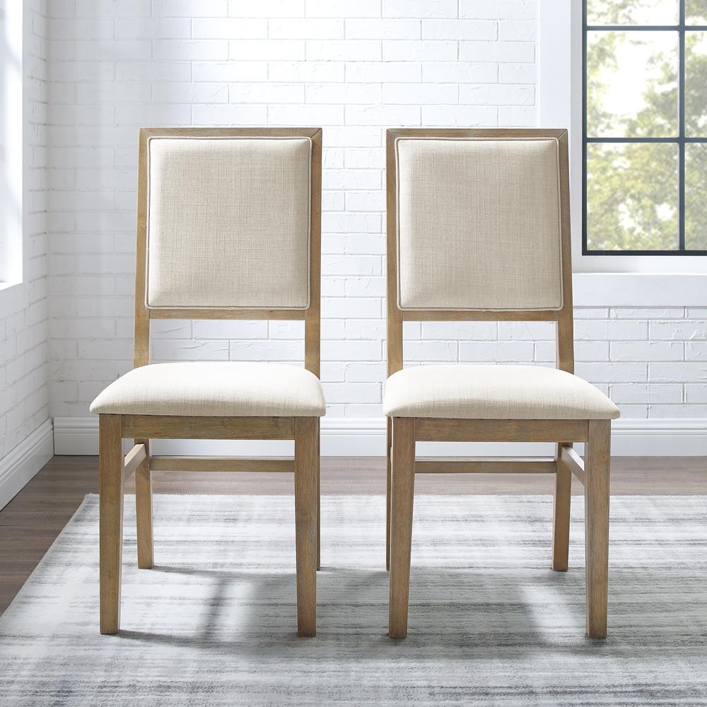 Joanna 2-Piece Upholstered Back Dining Chair Set – 2 Upholstered Chairs