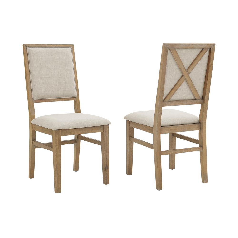 Joanna 2-Piece Upholstered Back Dining Chair Set – 2 Upholstered Chairs