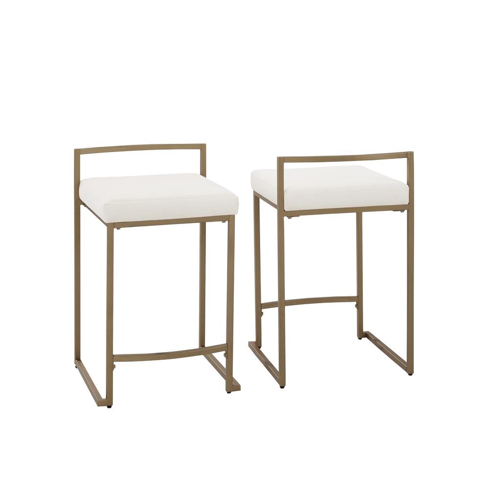 Harlowe 2-Piece Counter Height Bar Stool Set – 2 Stools