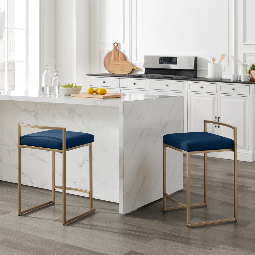 Harlowe 2-Piece Counter Height Bar Stool Set – 2 Stools