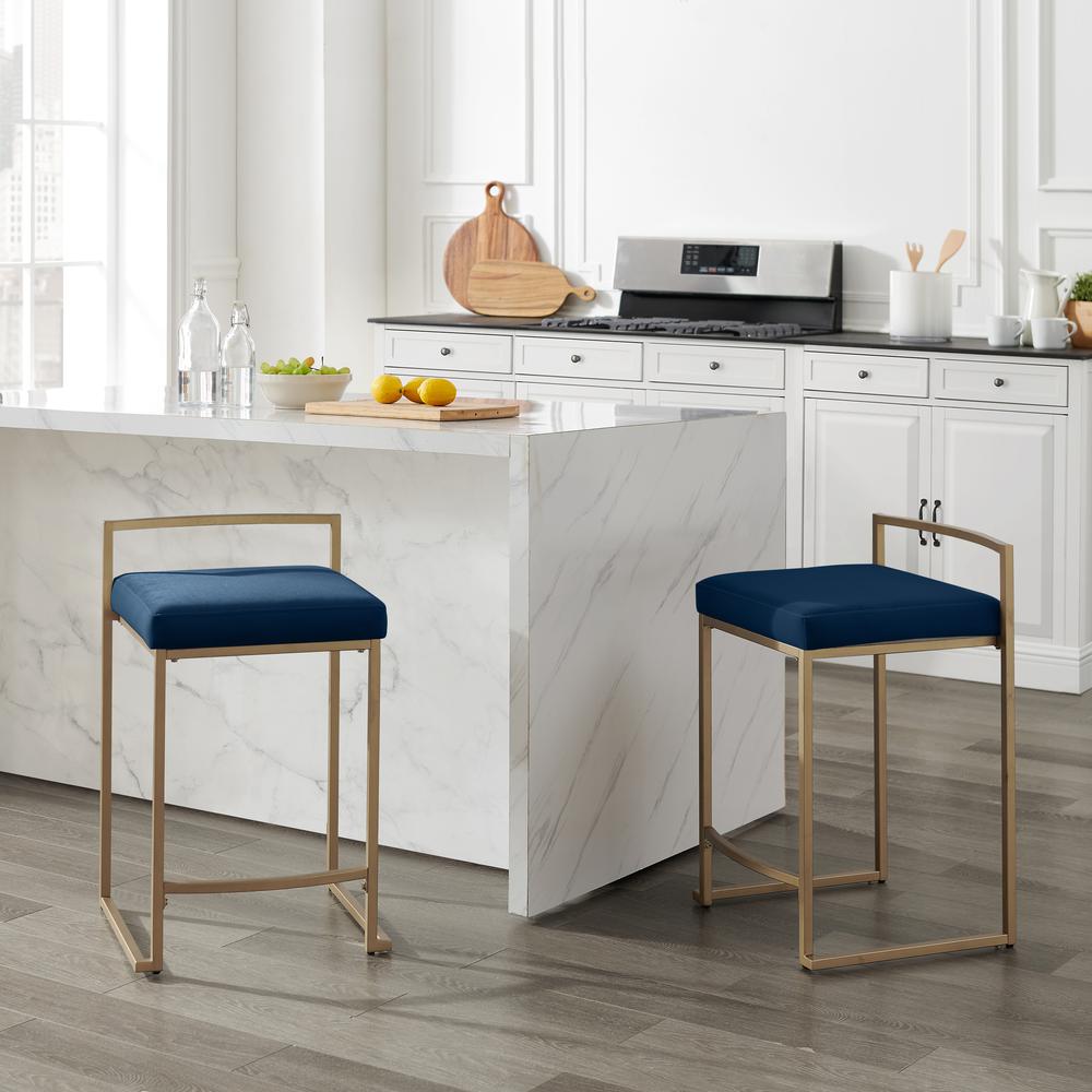Harlowe 2-Piece Counter Height Bar Stool Set – 2 Stools