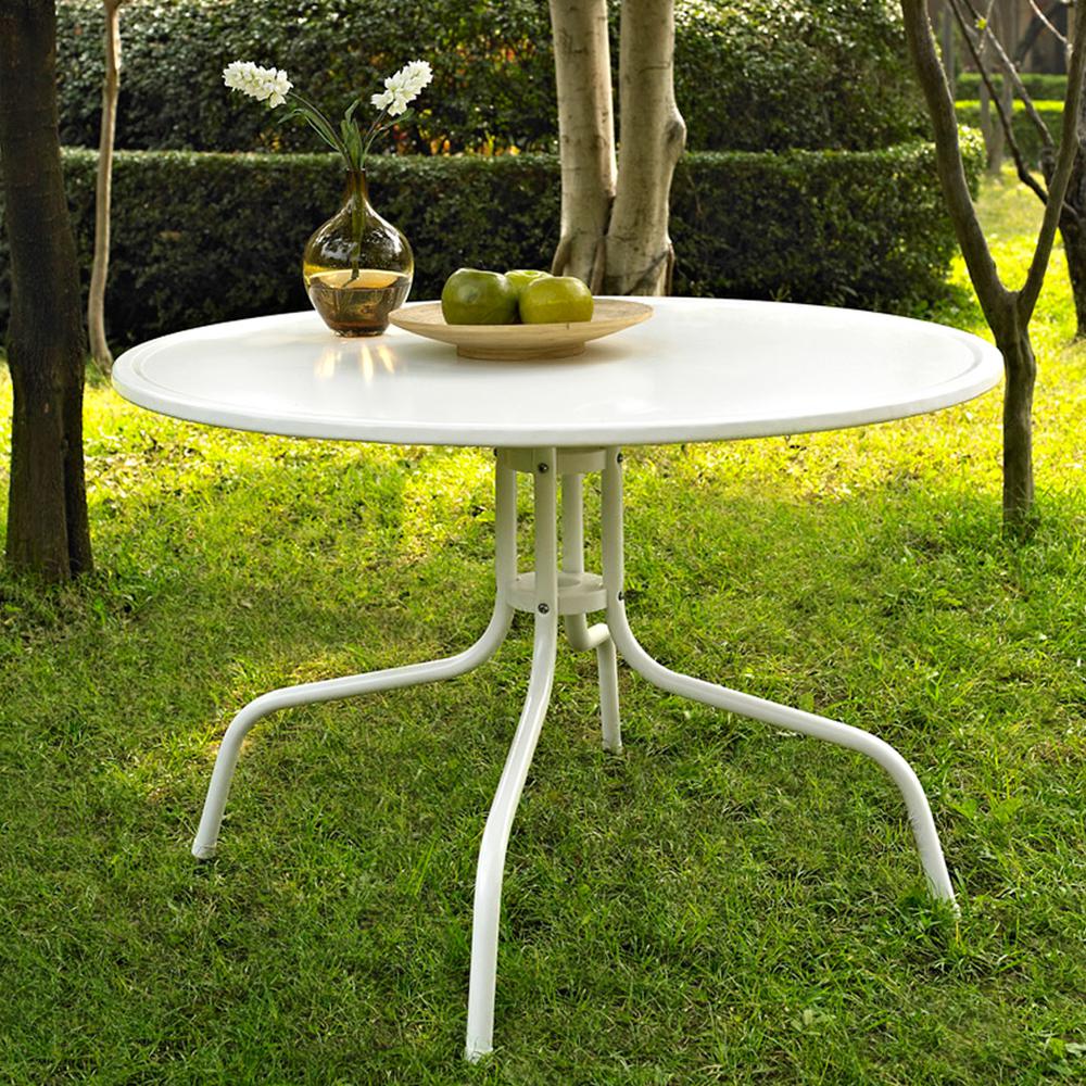 Griffith 39″ Round Retro Outdoor Dining Table