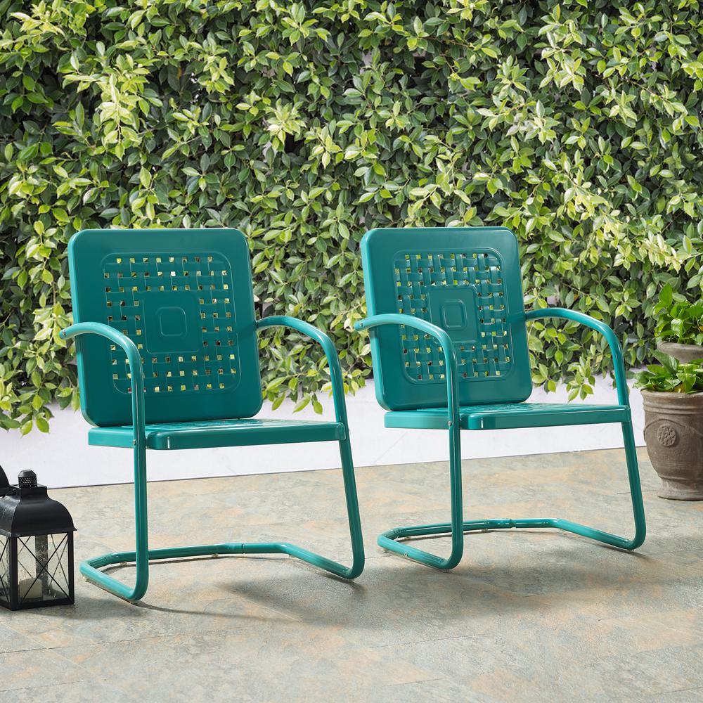 Bates 2Pc Retro Outdoor Chair Set – 2 Armchairs